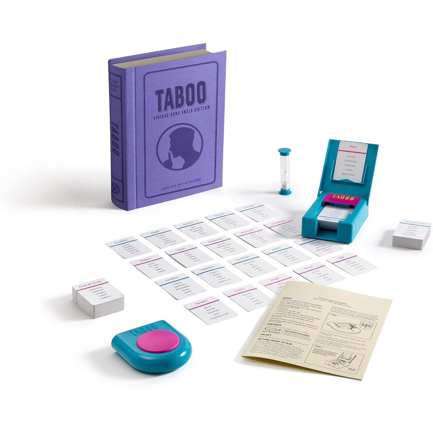 Taboo Vintage Bookshelf Edition Guessing Game - Book Shelf Game