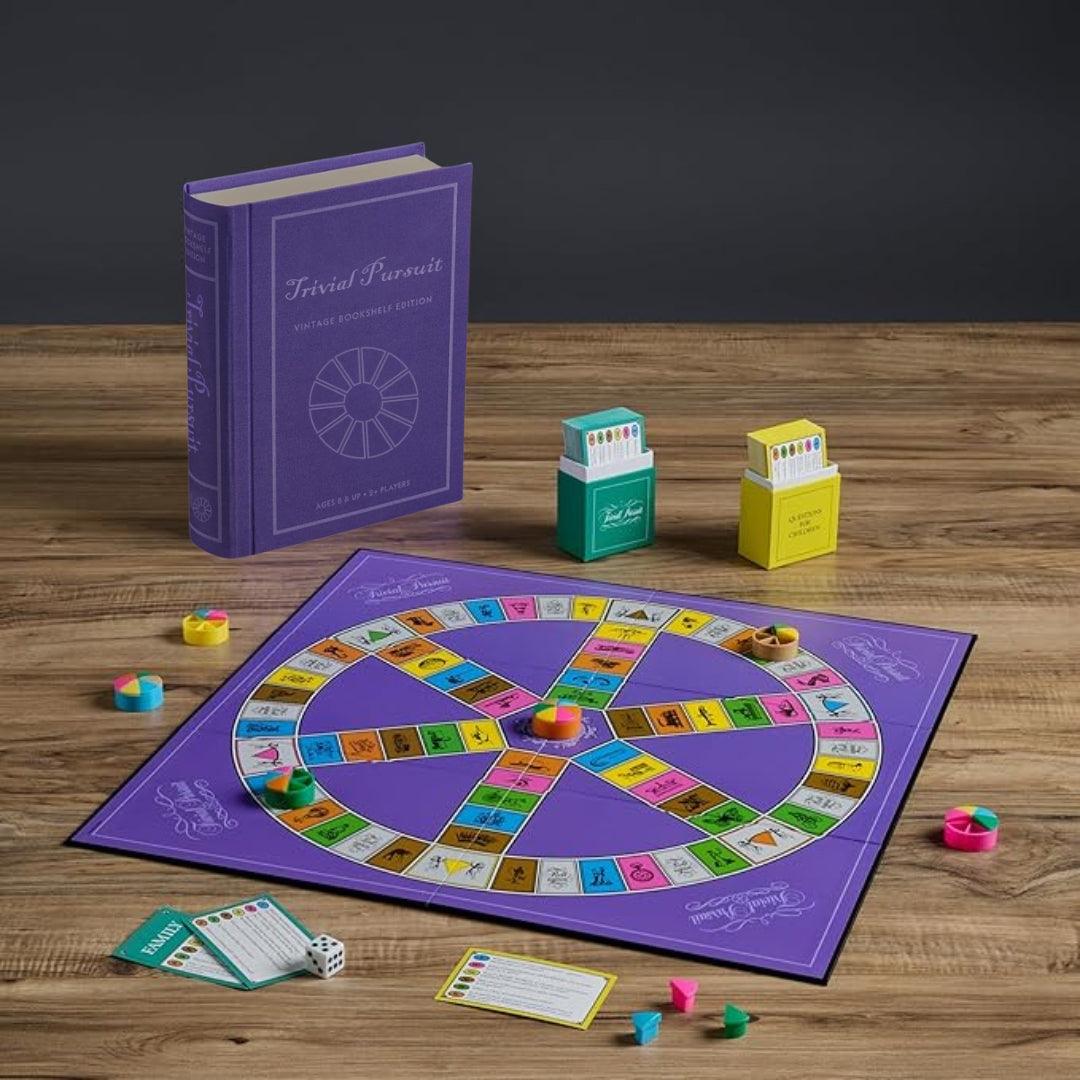 Trivial Pursuit Vintage Bookshelf Game - Book Shelf Game