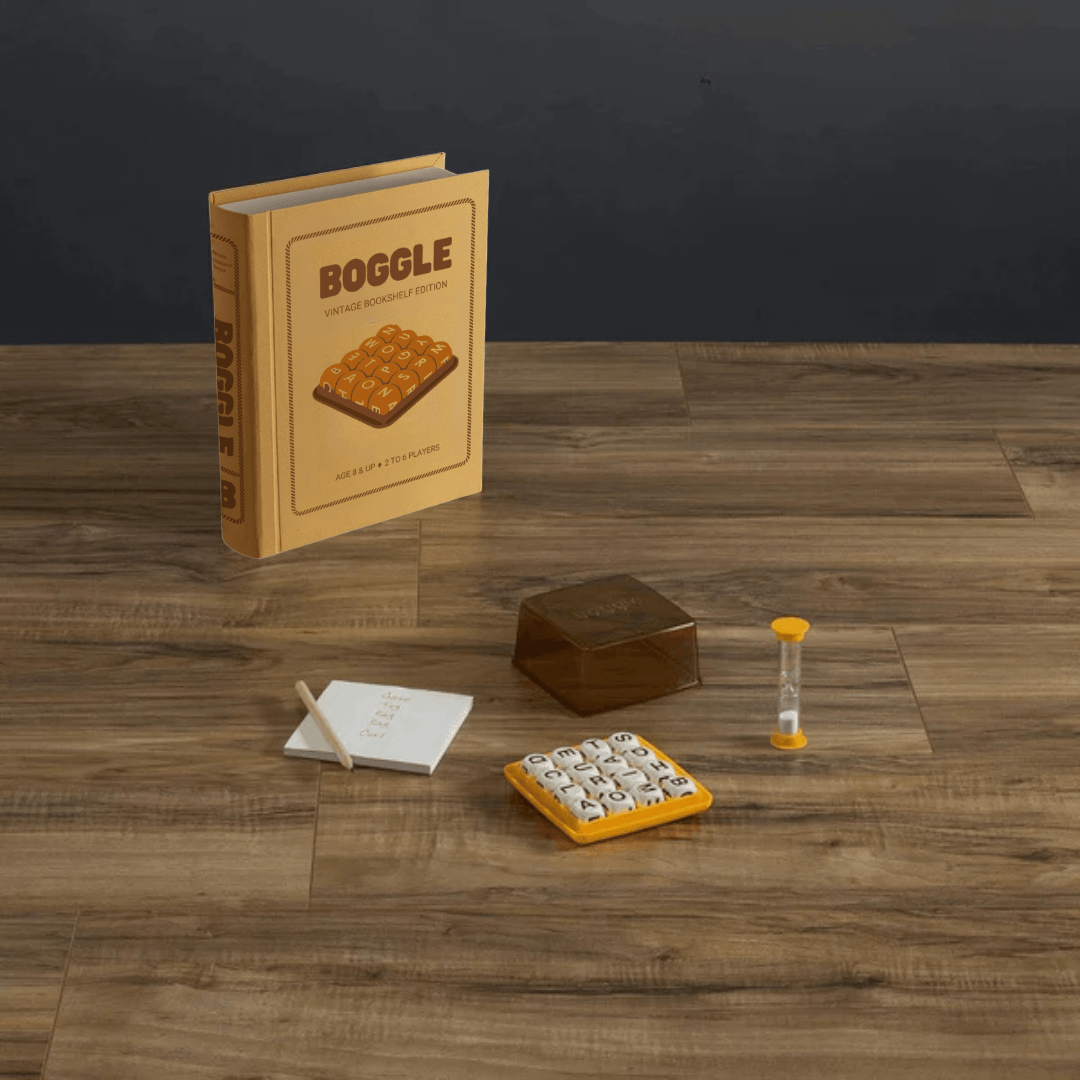 Boggle Vintage Bookshelf Edition Word Search Game - Book Shelf Game