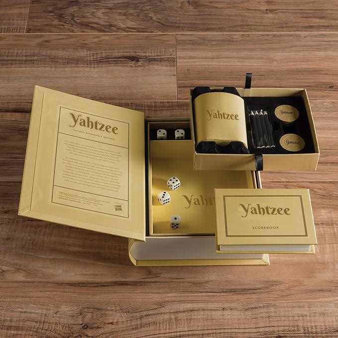 Yahtzee Vintage Bookshelf Edition Game - Book Shelf Game