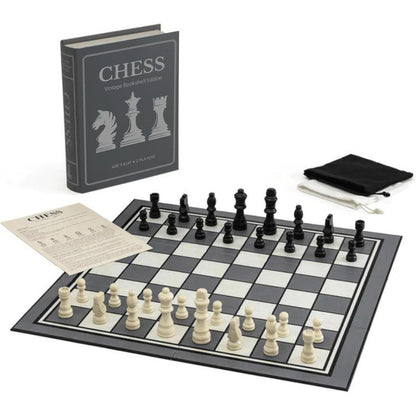 Chess Vintage Bookshelf Edition Board Game Set - Book Shelf Game