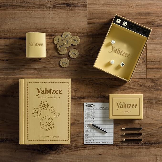 Yahtzee Vintage Bookshelf Edition Game - Book Shelf Game