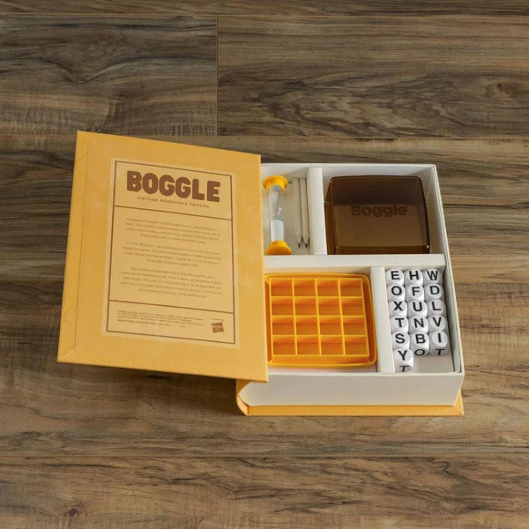 Boggle Vintage Bookshelf Edition Word Search Game - Book Shelf Game