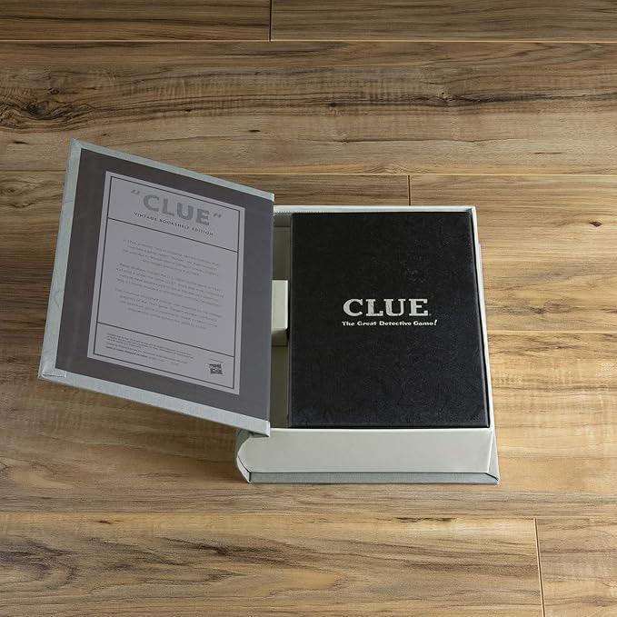 Clue Vintage Bookshelf Edition Detective Game - Book Shelf Game