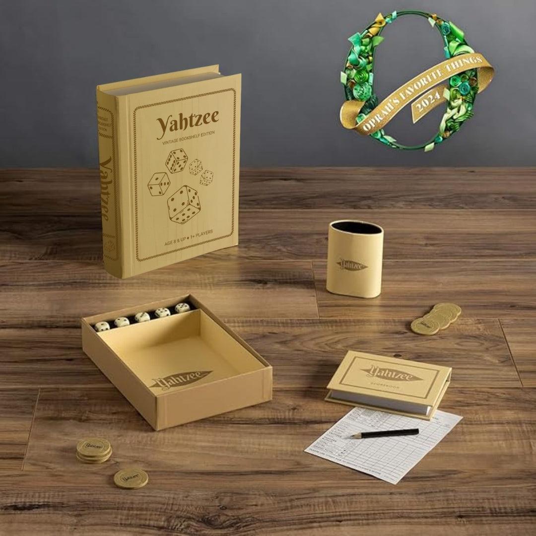 Yahtzee Vintage Bookshelf Edition Game - Book Shelf Game