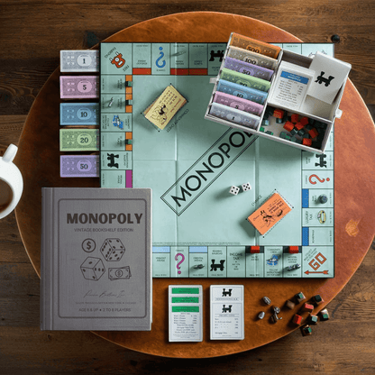 Monopoly Vintage Bookshelf Edition Board Game - Book Shelf Game