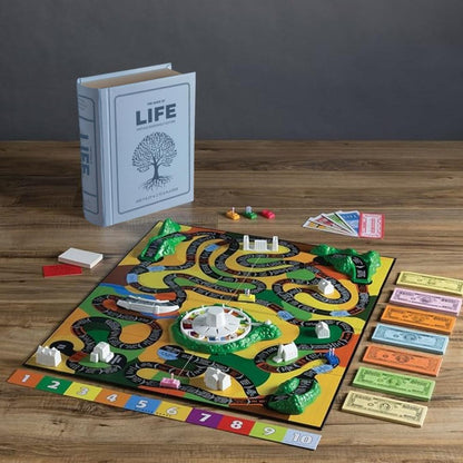 The Game of Life Bookshelf Game | Vintage Adventure for Families - Book Shelf Game