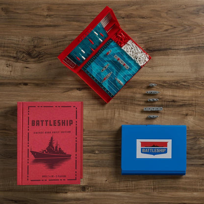 Battleship Vintage Bookshelf Edition Strategy Game - Book Shelf Game