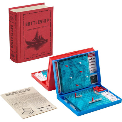 Battleship Vintage Bookshelf Edition Strategy Game - Book Shelf Game