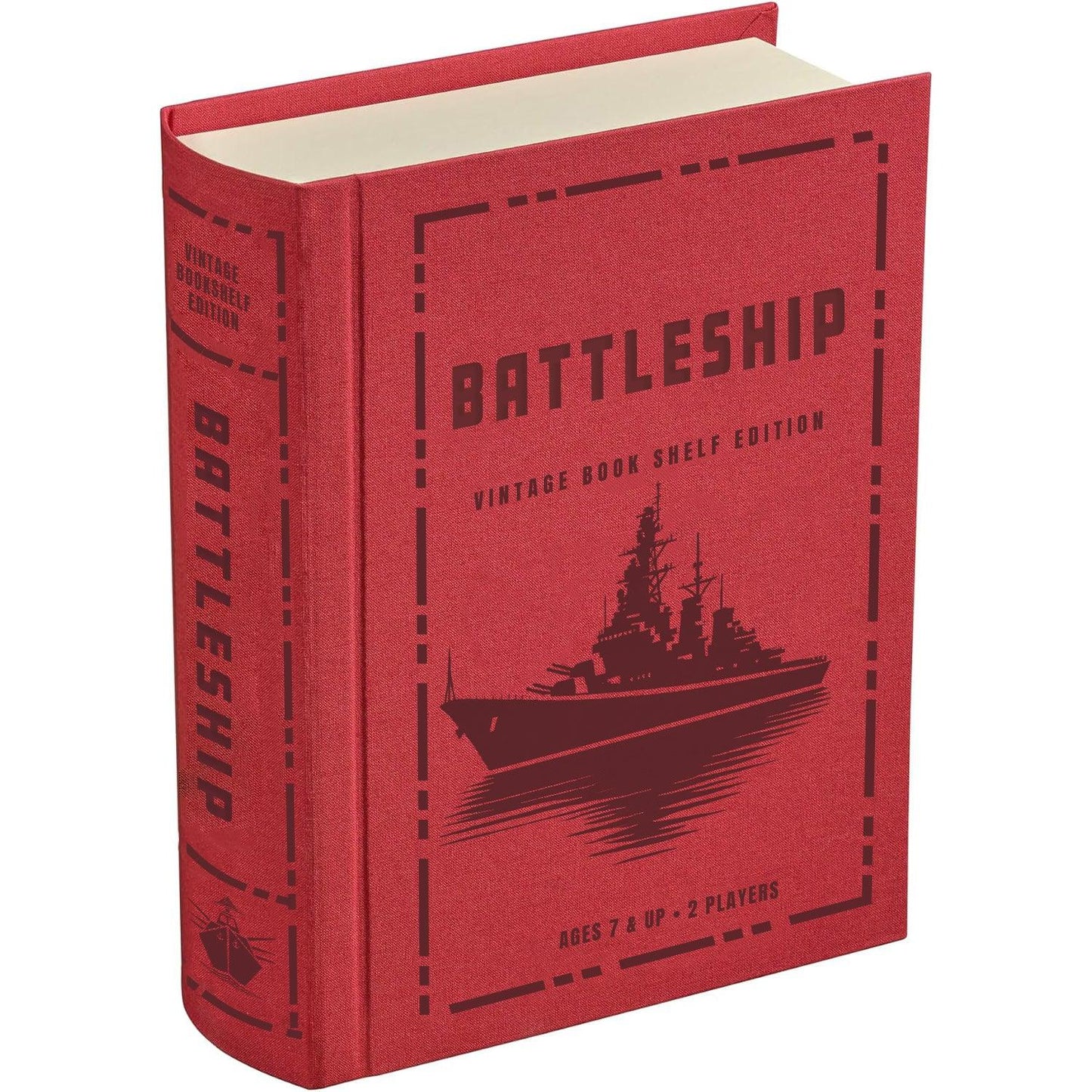 Battleship Vintage Bookshelf Edition Strategy Game - Book Shelf Game