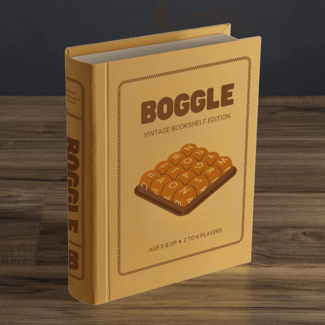 Boggle Vintage Bookshelf Edition Word Search Game - Book Shelf Game