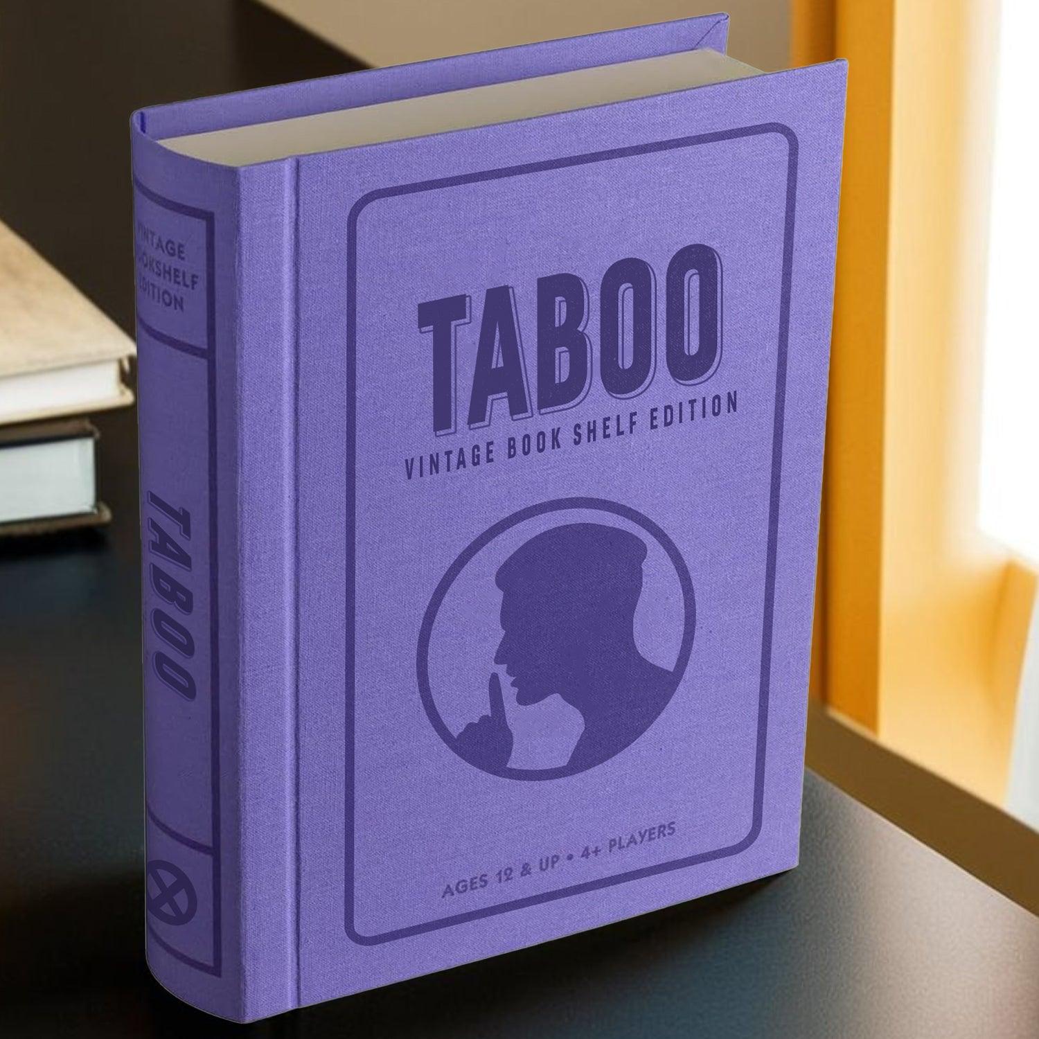 Taboo Vintage Bookshelf Edition Guessing Game - Book Shelf Game