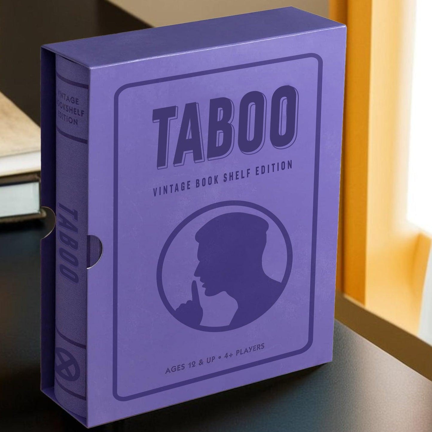 Taboo Vintage Bookshelf Edition Guessing Game - Book Shelf Game