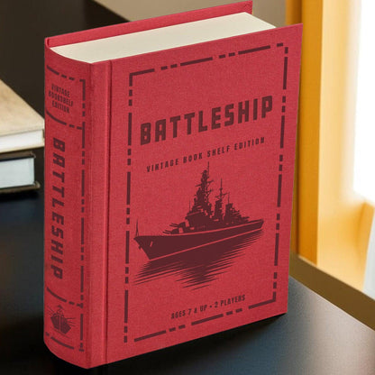 Battleship Vintage Bookshelf Edition Strategy Game - Book Shelf Game