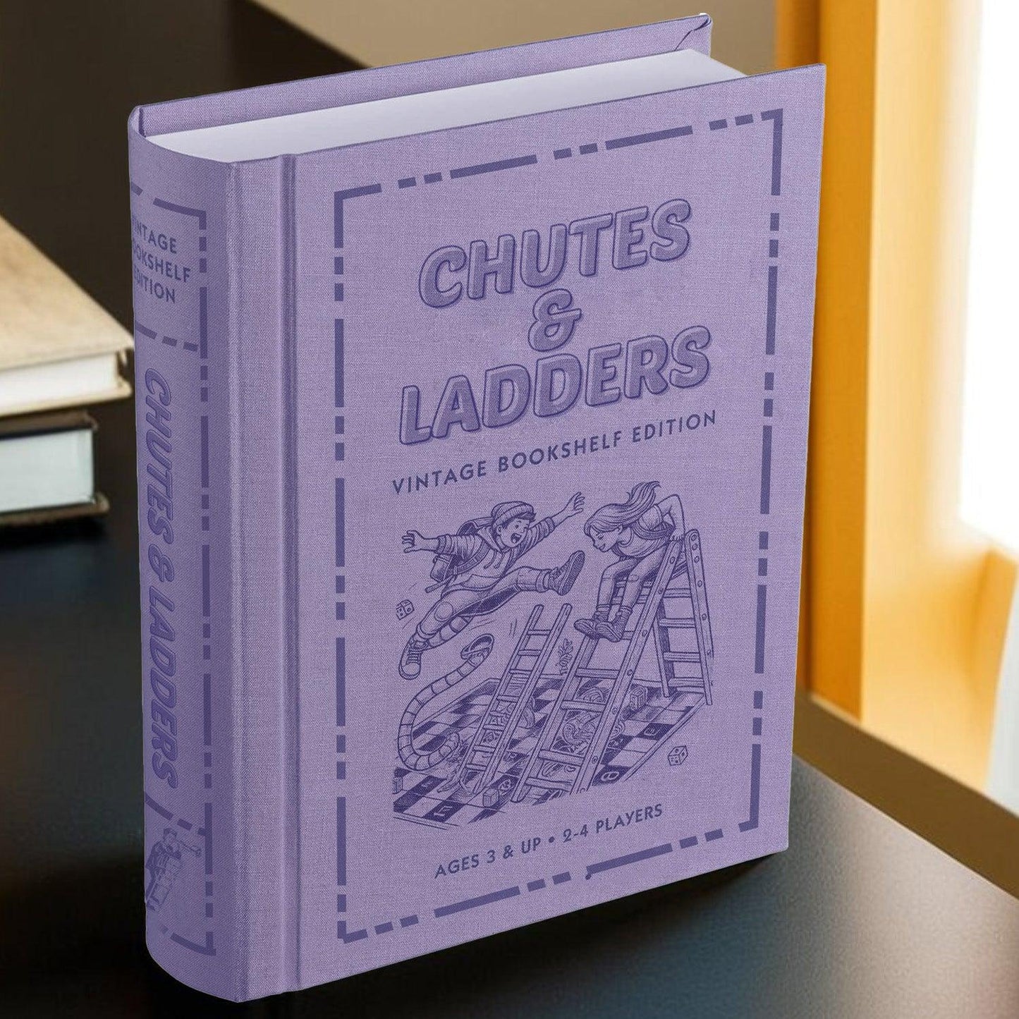 Chutes And Ladders Vintage Bookshelf Edition Family Game - Book Shelf Game