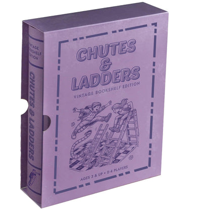 Chutes And Ladders Vintage Bookshelf Edition Family Game - Book Shelf Game