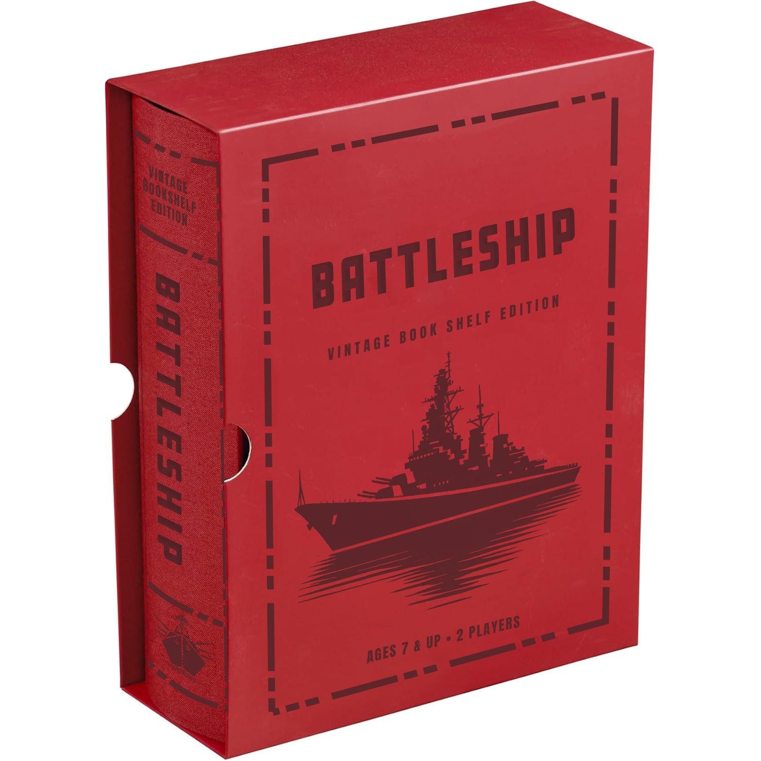 Battleship Vintage Bookshelf Edition Strategy Game - Book Shelf Game