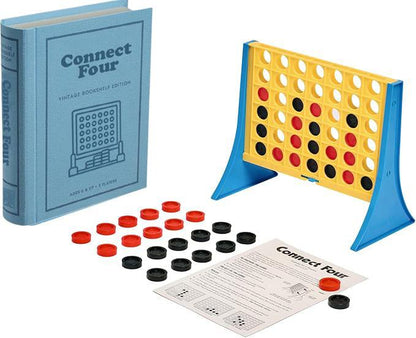 Connect Four Vintage Bookshelf Edition Matching Game - Book Shelf Game