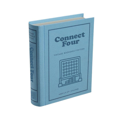 Connect Four Vintage Bookshelf Edition Matching Game - Book Shelf Game